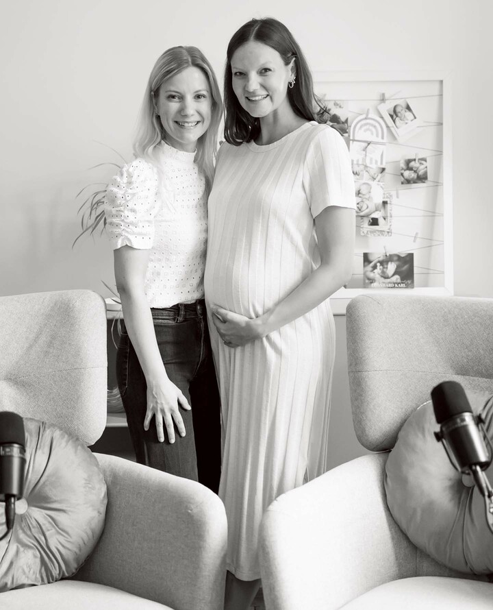 ハイデルベルク大学病院助産師、「Hallo Hebamme」主宰者のアニヤ・シュテルンさんとマリー・クオンさん