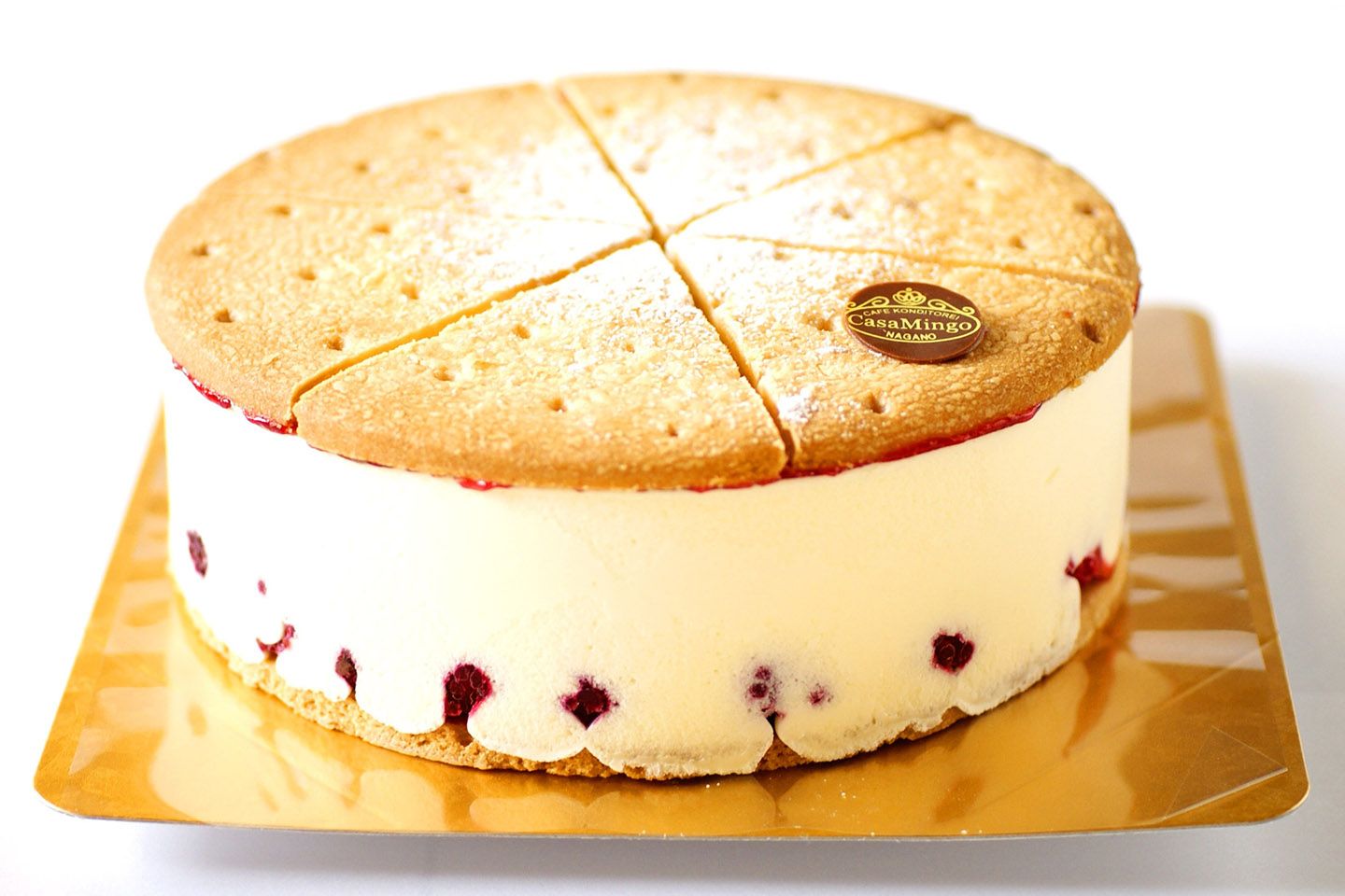 「ケーゼザーネトルテ レアチーズケーキ」直径12cm¥3,500〜直径26cm¥9,100(税込)