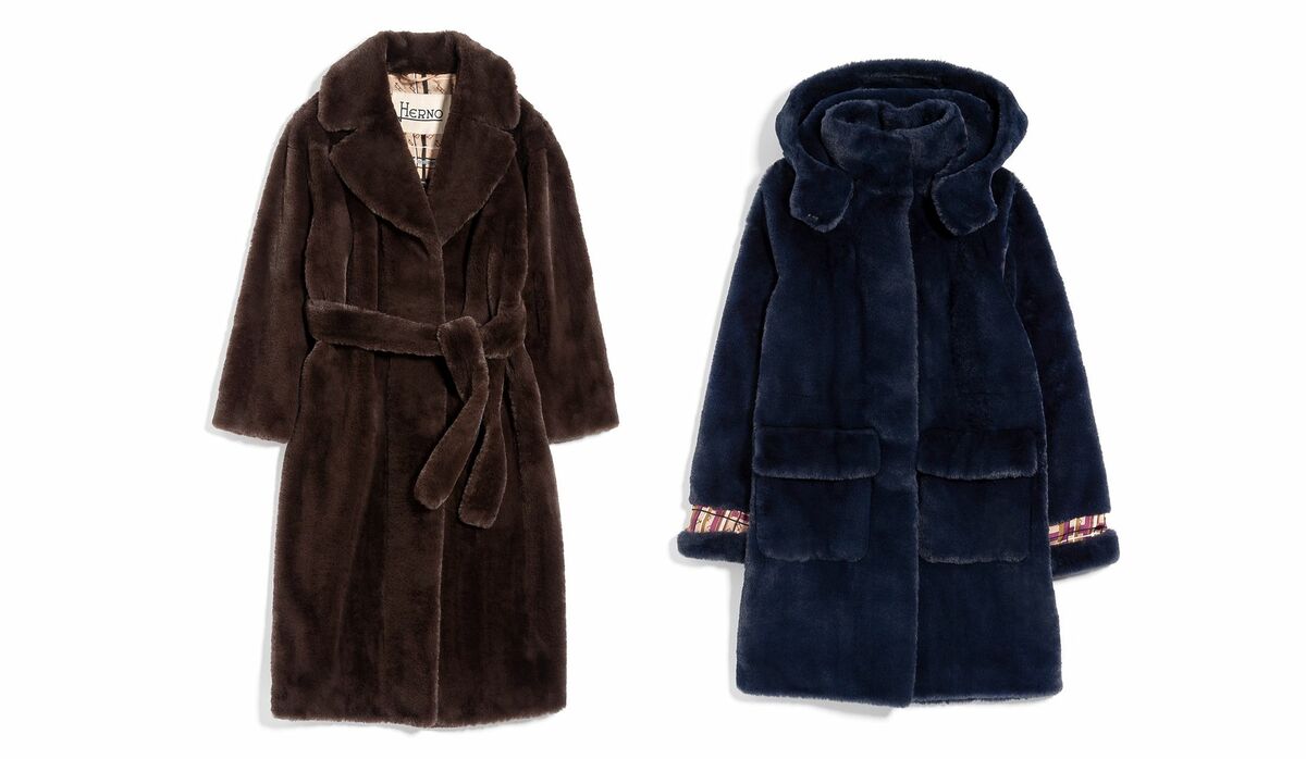 Herno フード付き エコファーコート ジャケット HERNO(ヘルノ)のエコファーフードダウン通販 | 集英社HAPPY PLUS STORE