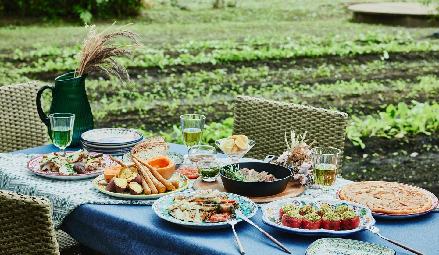 リゾナーレ那須で平日のみ開催されるイベント「YATAI to FARM」の料理