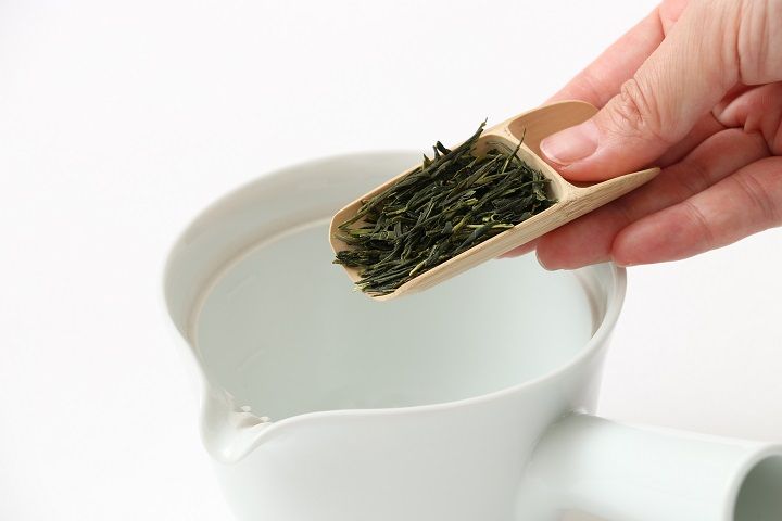 「はかれる茶さじ」煎茶用 ¥1,800 素材:真竹(晒)サイズ:【縦8×横3.5×高さ2cm】