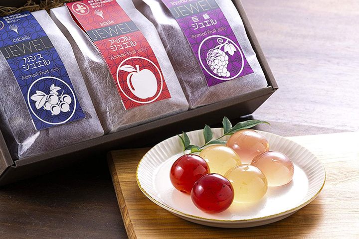 「ひとくちゼリー じゅえるせっと 化粧箱入」(上ボシ武内製飴所)