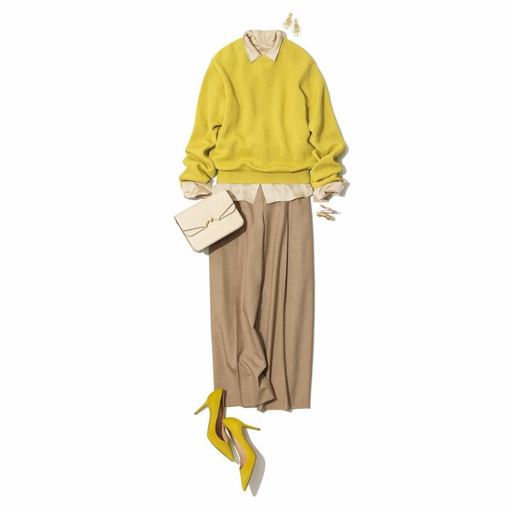 春コーデ_1,ベージュ_1