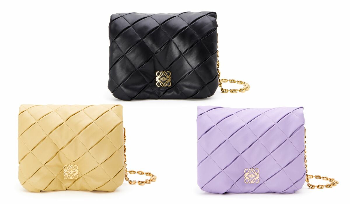 LOEWE / ゴヤ パファー バッグ ロエベ パファー ゴヤバッグ loewe バッグ チェーン付き 肩掛け