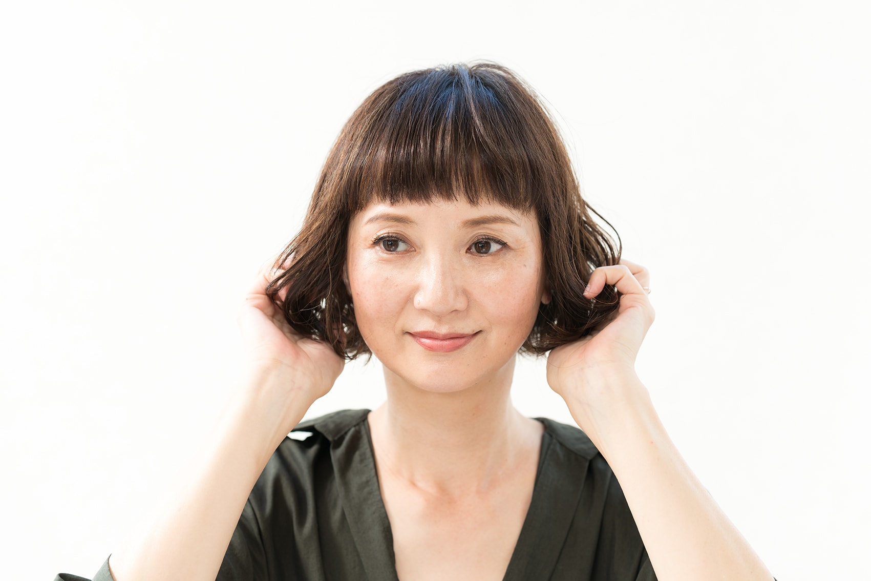 MIXしたワックスをなじませる
