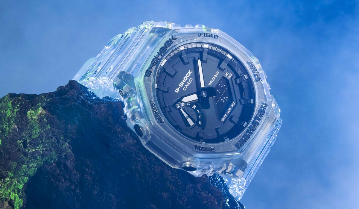☆黄ばみ変色あり G-SHOCK baby g 透明 スケルトン 腕時計
