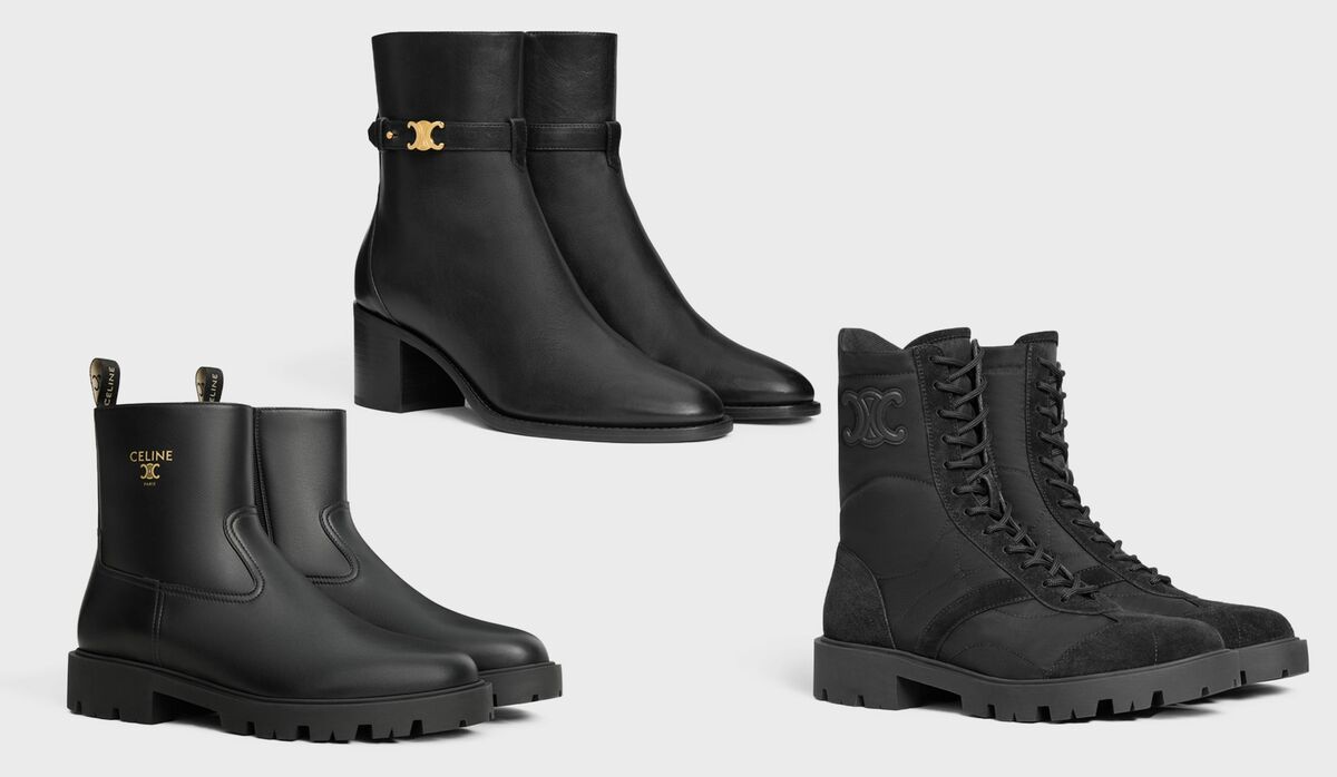 CELINE セリーヌ　クロードアンクルブーツ 新品未使用】セリーヌ CELINE クロード アンクルブーツ 23.5cm - メルカリ