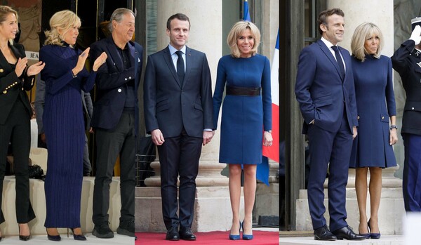 奇跡の70代「ブリジット・マクロン」の凛と華やぐ“ネイビー”コーデ６選