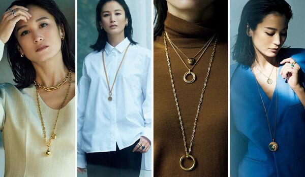 大人にふさわしいペンダント形の「ロングネックレス」７選｜ドラマティックな存在感とスタイリッシュな佇まい