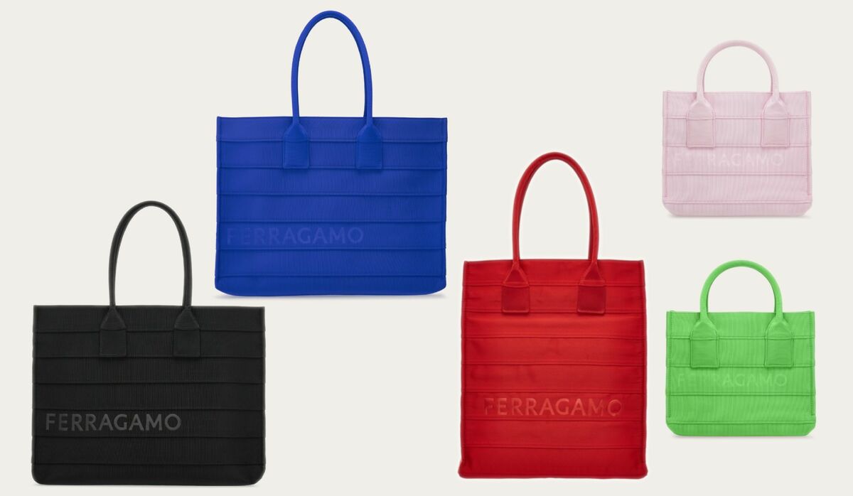 フェラガモから新作トートバッグがデビュー！新ロゴがグログラン素材にさりげなく映えるモダンなデザイン | Precious.jp（プレシャス）