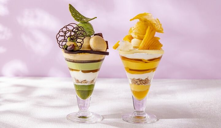 ストリングスホテル東京インターコンチネンタルの「マンゴー＆抹茶」パフェ
