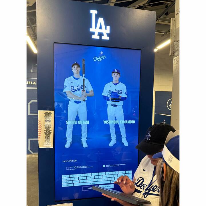 ドジャースタジアムのAR Photo Booth
