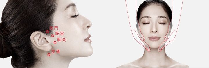 美顔を引き出す4つの「ツボ」と、顔全体を支える「表情筋」。