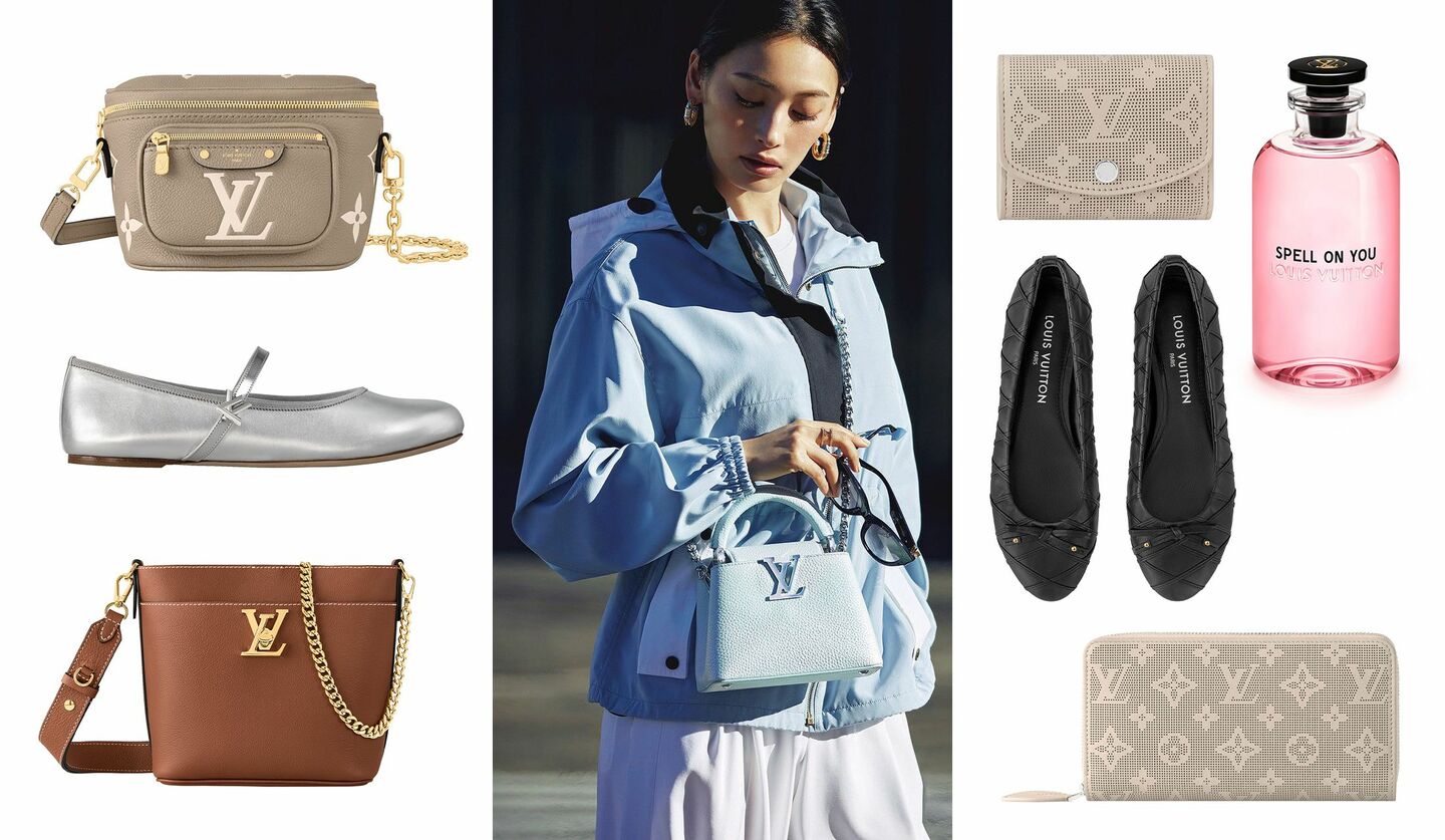 Precious.jpで3月に紹介したルイ・ヴィトンのバッグ、財布、香水、バレリーナシューズ