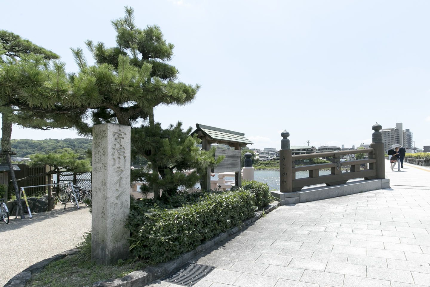 宇治駅前の宇治橋