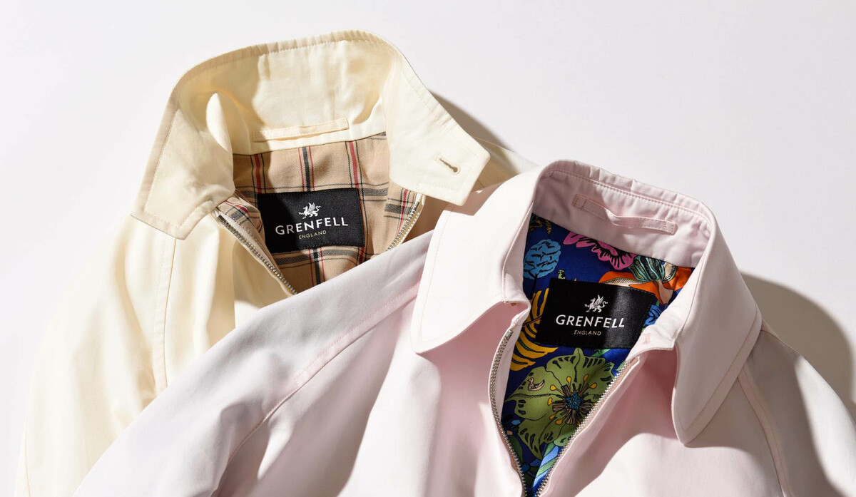 極美品】GRENFELLグレンフェル36ウール ネイビー英国製 スイングトップ