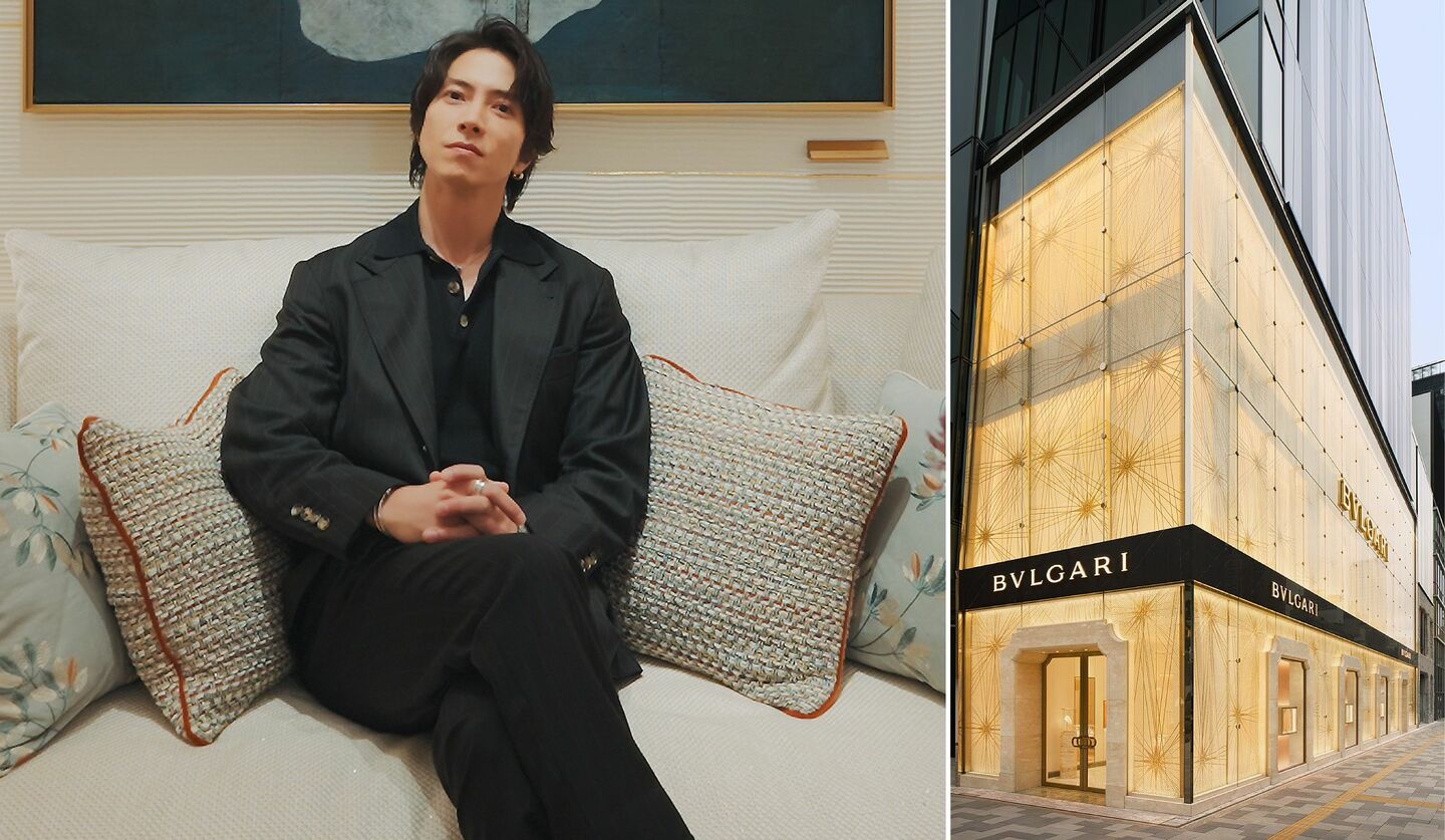 今年6月にオープンした「ブルガリ 心斎橋」を訪れる俳優の山下智久さんの画像