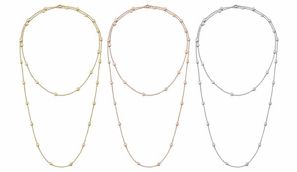 夏肌をリュクスに魅せる「カルティエ」のジュエリー｜多彩な表情を楽しめるロングタイプの『LOVE』ネックレス
