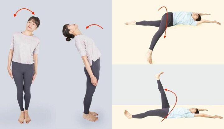 ストレッチする女性