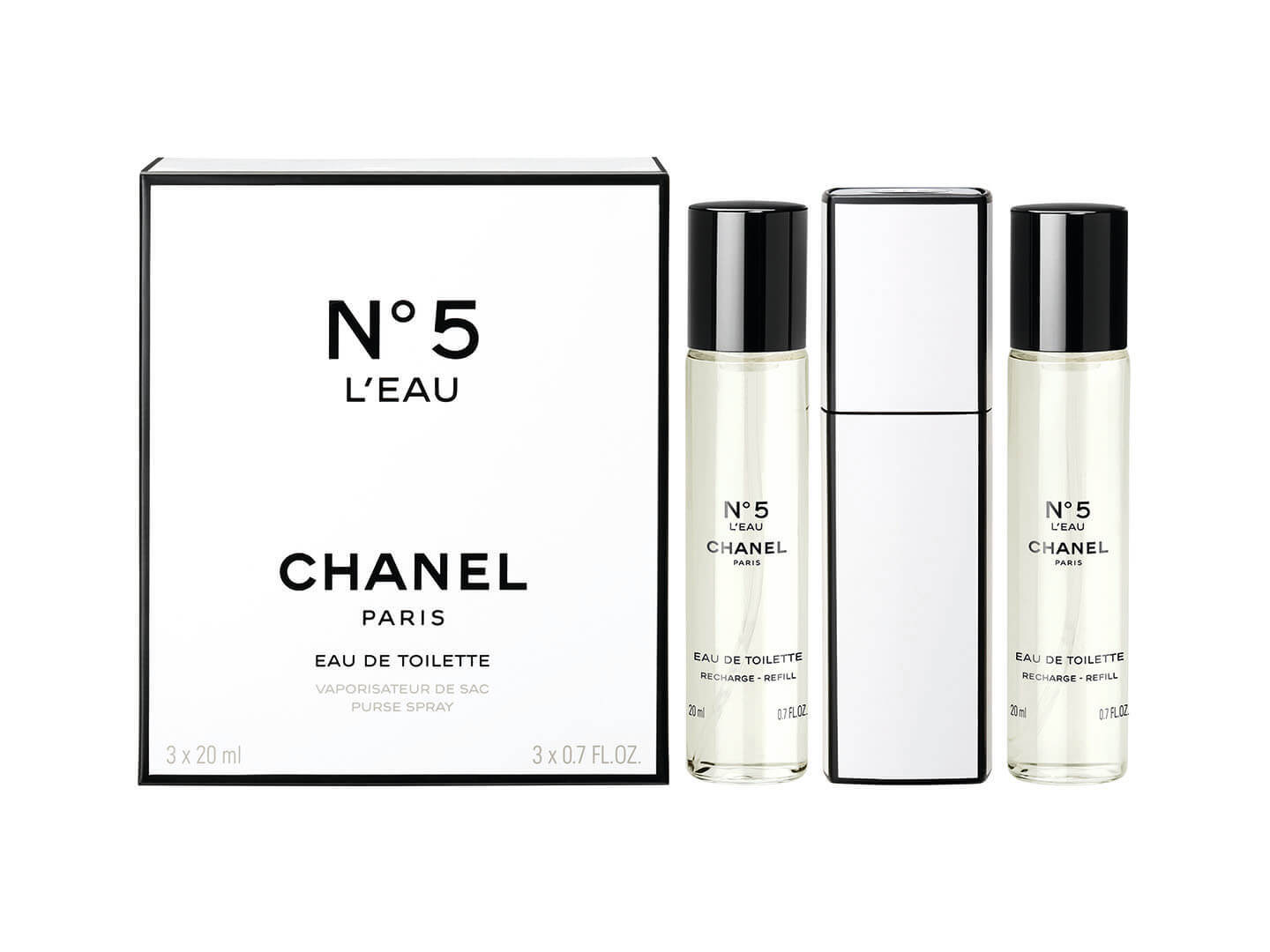 シャネル N°5 ロー ツィスト&スプレイ 20mL×3 ¥13,500(税抜)