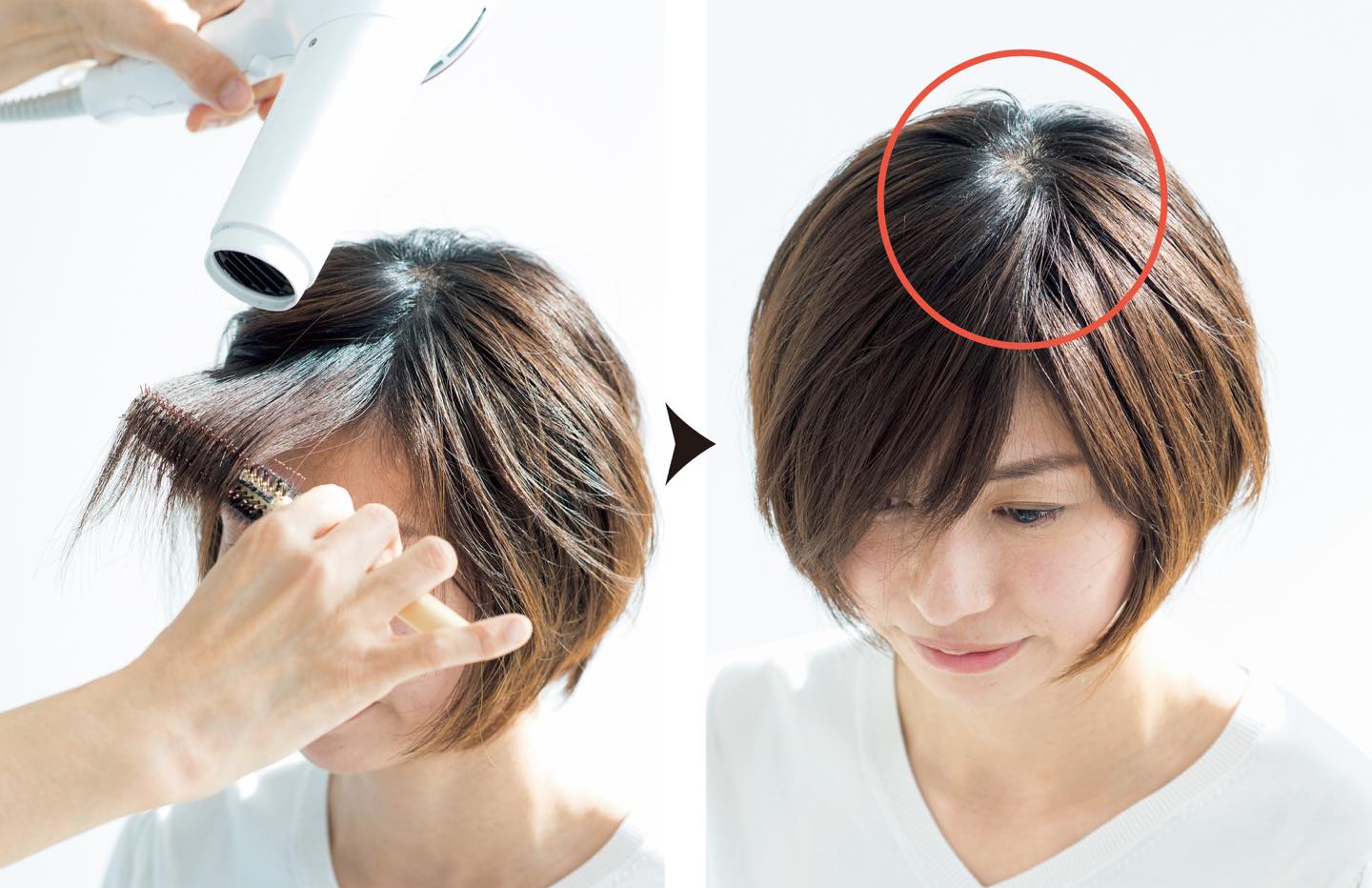 40代 髪型_3,40代 ショートヘア_3,ヘアアレンジ_4