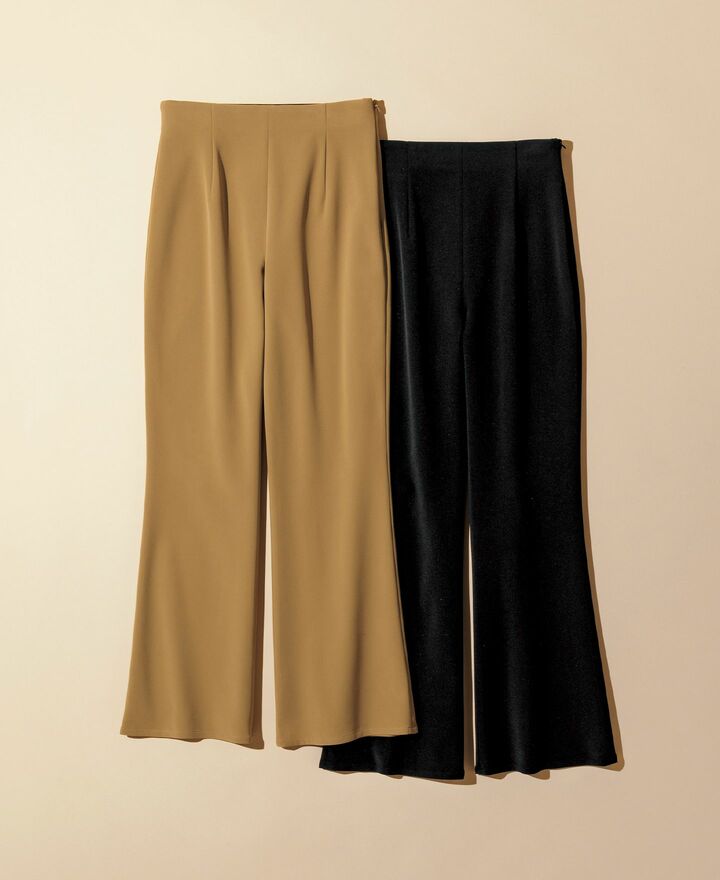 「コラム」のストレッチフレアパンツ