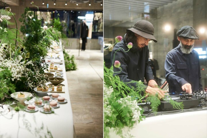 ジル サンダー 銀座のカクテルイベントの様子