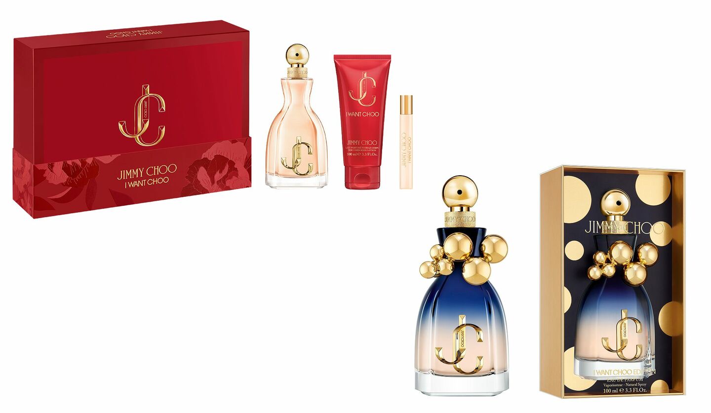 2025年「ジミー チュウ」ホリデーコレクションのセットアイテム画像