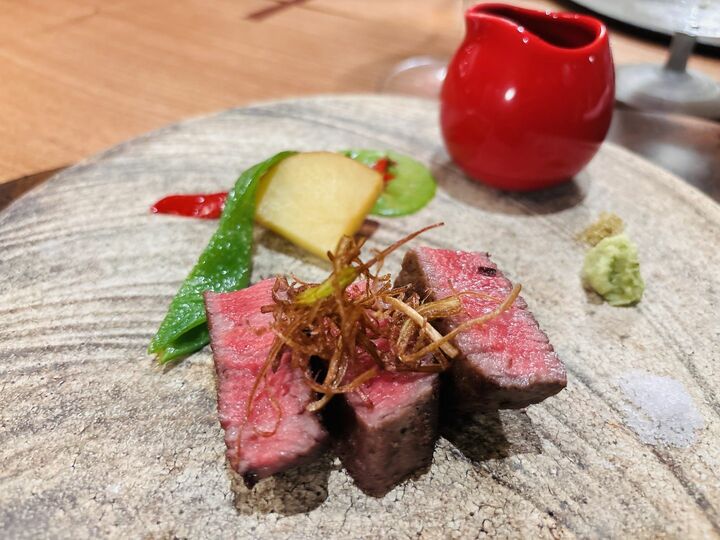 強肴「信州りんご和牛フィレ焼」