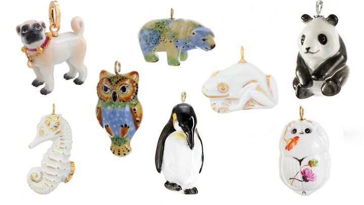 いきいきとしたマイセン磁器の動物たち
