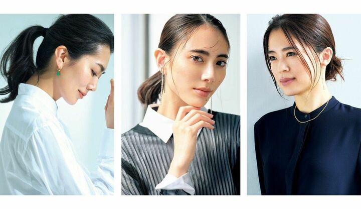 40代に似合うロングヘアのまとめ髪