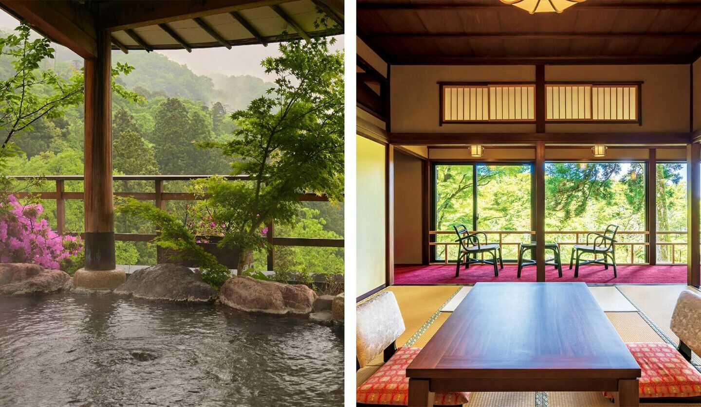 加賀・山中温泉の温泉宿「花紫」、箱根の温泉宿「松坂屋本店」