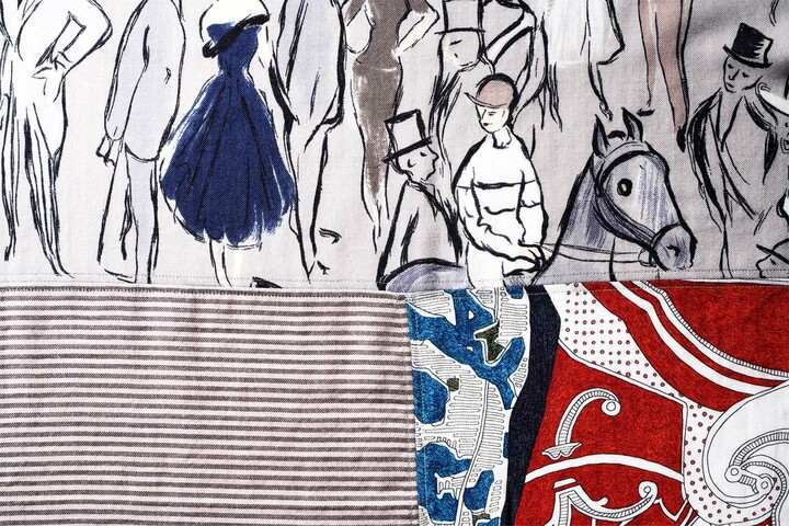 エルメスのショール『グラン・パッチワーク』