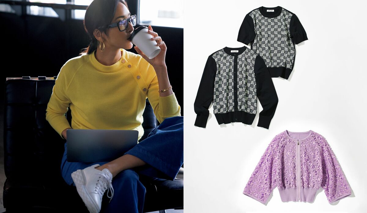 Precious1月号で人気No.1】「ミラ・ショーン」のニットに問い合わせが