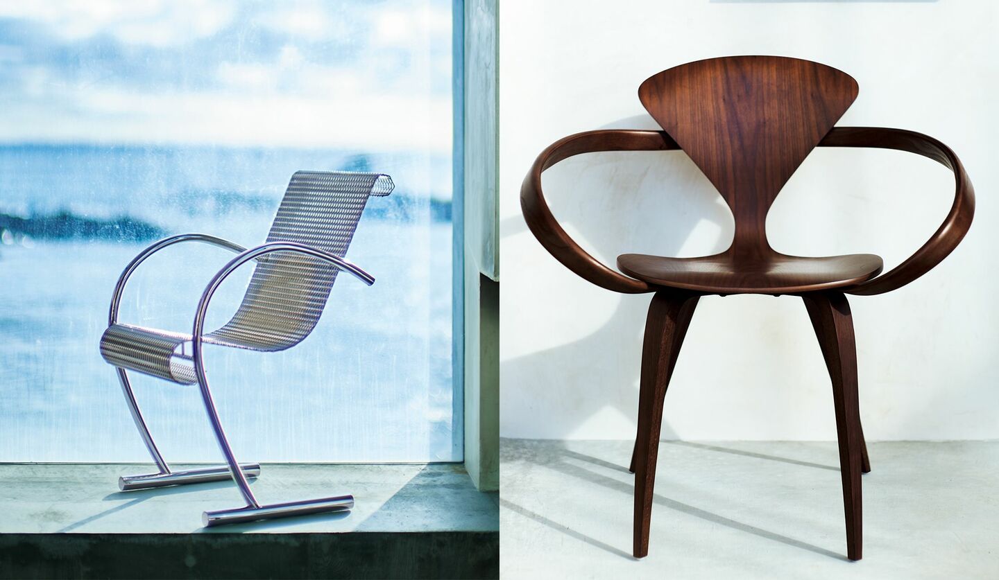 倉俣史朗の椅子『シング シング シング』とノーマン・チャーナーの椅子『チャーナーチェア』