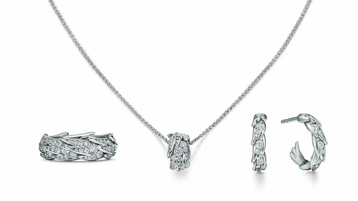 『バード オン ア ロック バイ ティファニー』のリング、ペンダント、ピアス