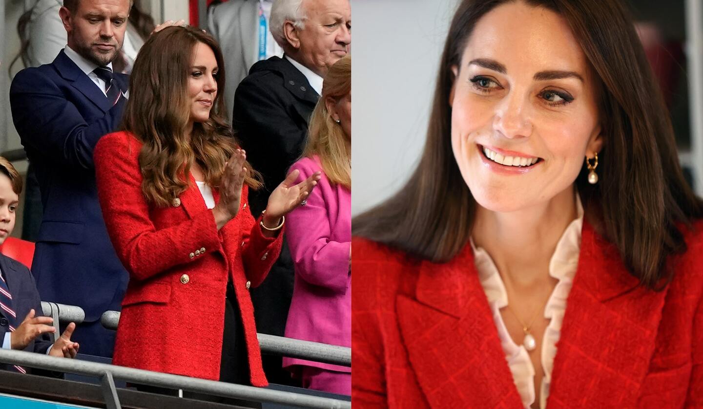 英国王室 キャサリン妃がザラのジャケットを着用している写真