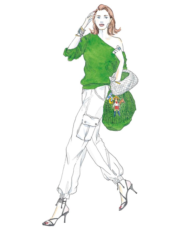 齊藤木綿子さんによる女性のイラスト