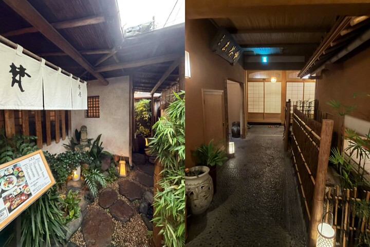 東京・台東区「梵」の店舗外観とエントランス
