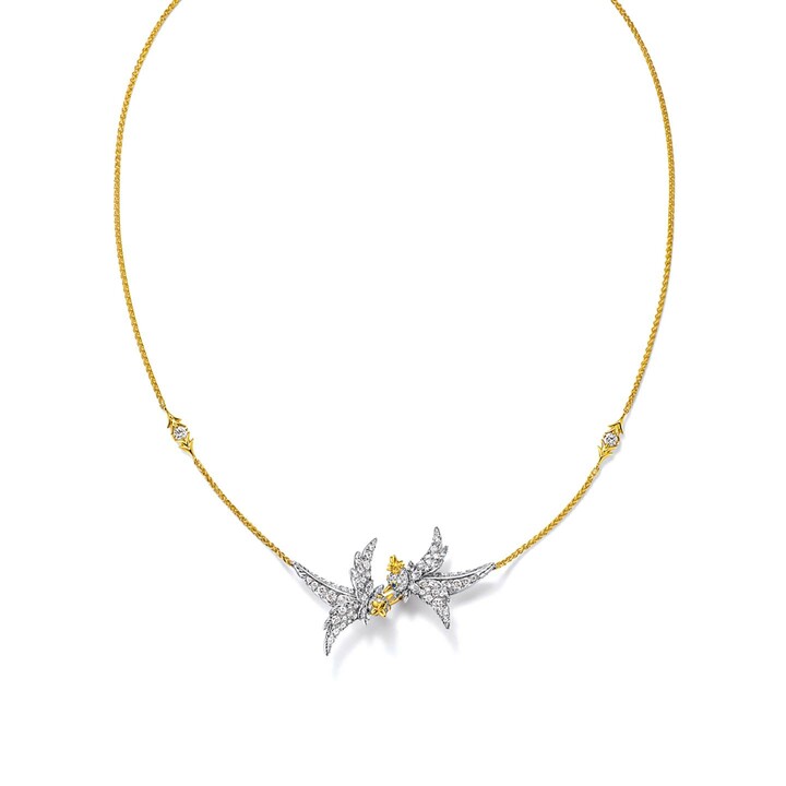 ティファニーのペンダント『バード オン ア ロック バイ ティファニー ラブ バーズ』