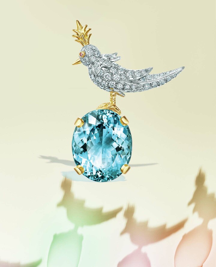 ティファニーのブローチ『バード オン ア ロック ブローチ』