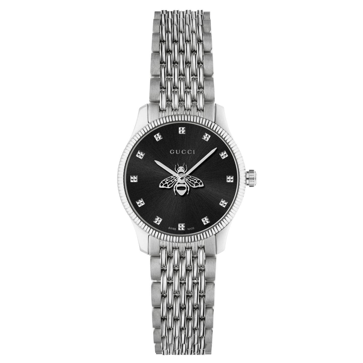時計「G-タイムレススリム」 ¥148,000【品番:YA1265020、ケース径:29mm、ケースカラー:ステンレススチール、ダイアル:ブラック、ブレスレット:ステンレススチール】