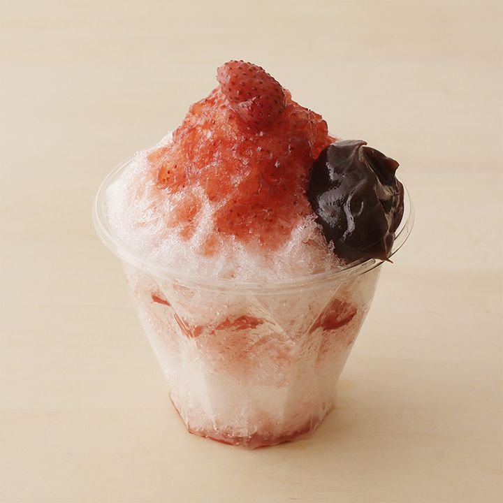 ■1:TORAYA CAFÉ・AN STAND 北青山店「あんペーストかき氷 (いちご)」