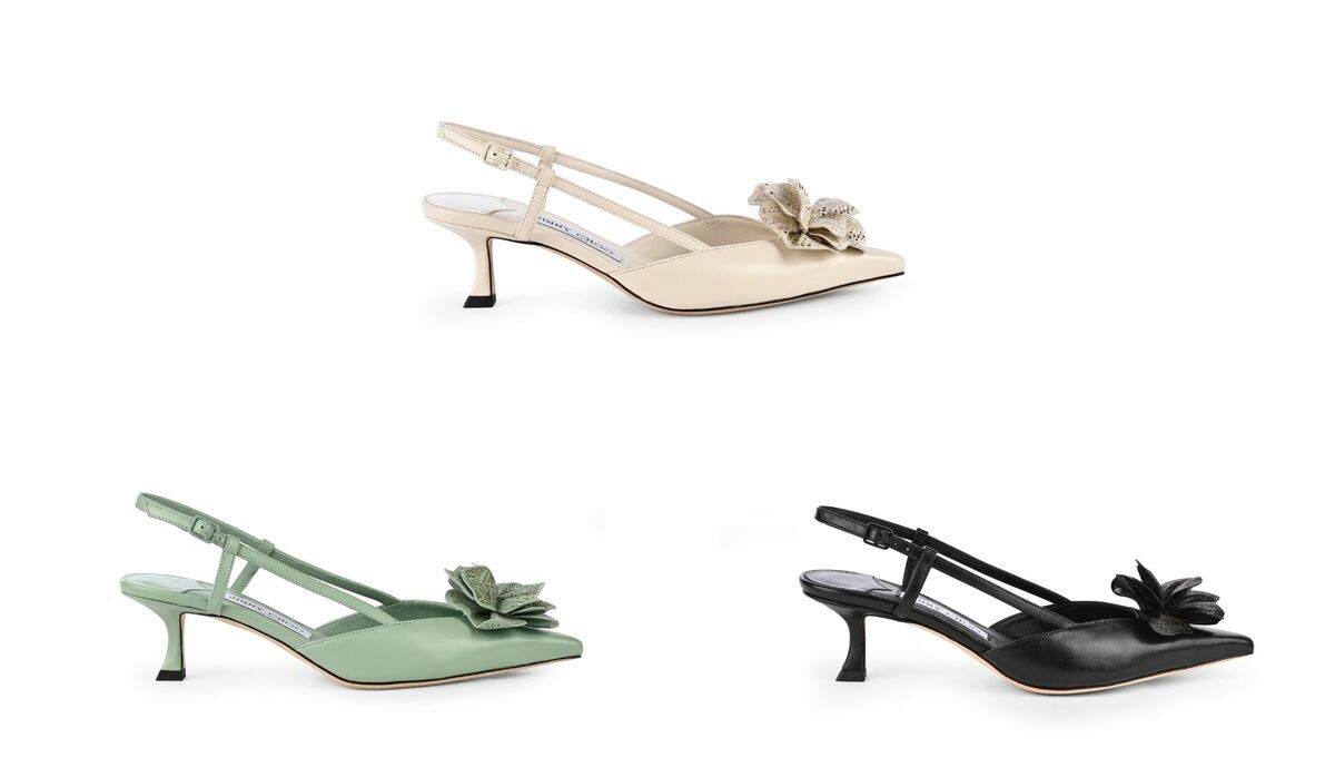 フラワーとキトゥンヒールでフェミニンな足元に！JIMMY CHOOの新作