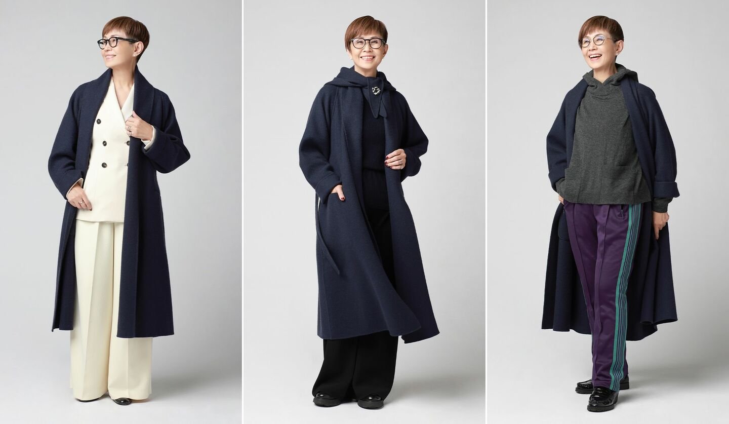 スタイリスト犬走比佐乃さんのコートスタイル