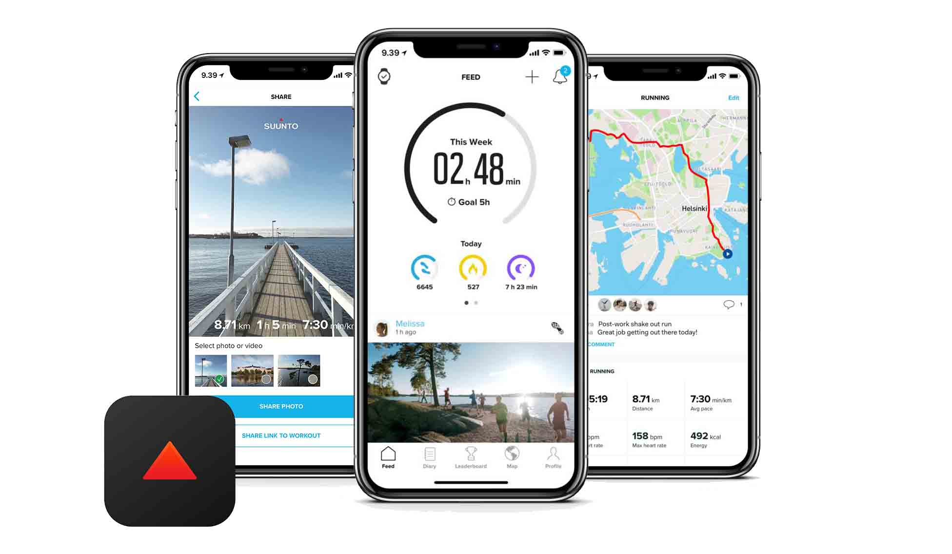 App storeとGoogle Play で入手可能な「SUUNTO App」