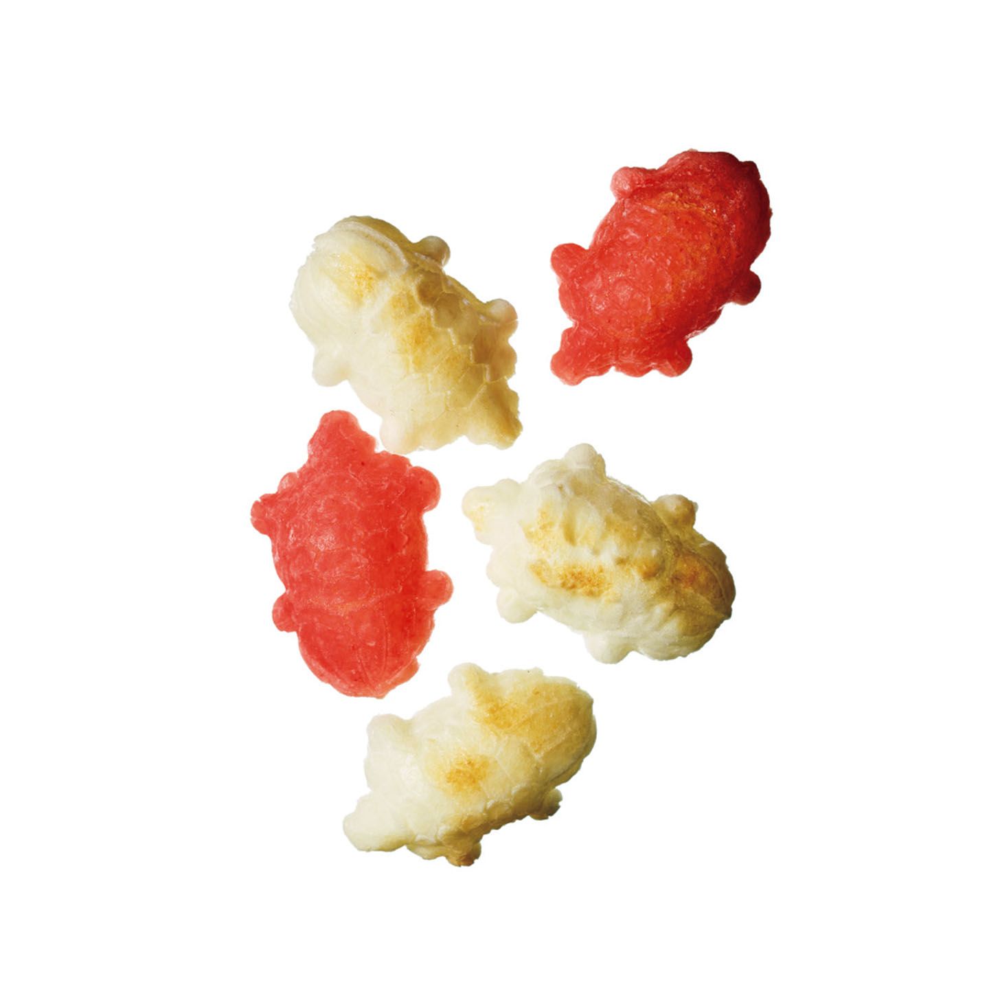 紅白亀甲餠、赤白各6枚入り¥1,000(税抜)