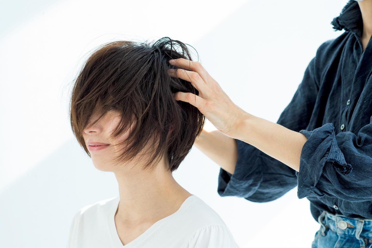 40代 髪型_1,40代 ショートヘア_1,ヘアアレンジ_2