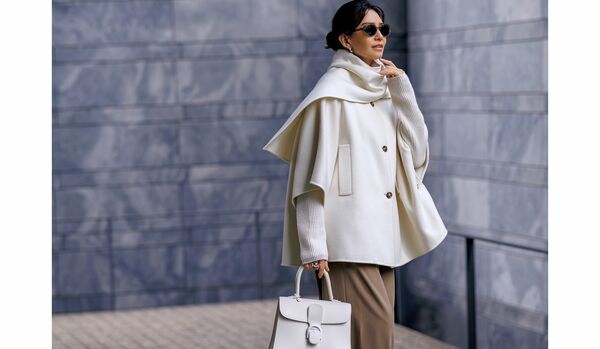 幸せオーラを放つ鉄板配色「ミルキーグラデーション」スタイル｜リッチ素材やレイヤードで、いっそうラグジュアリーに