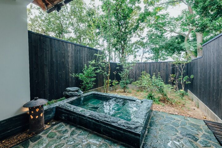 客室露天風呂の一例